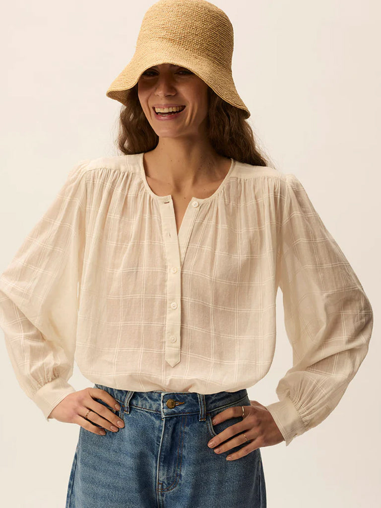 Des Petits Hauts Toledo Blouse in Ecru