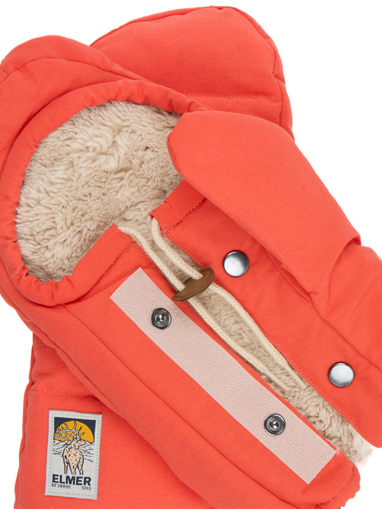 Elmer Cover Down Mittens in Orange