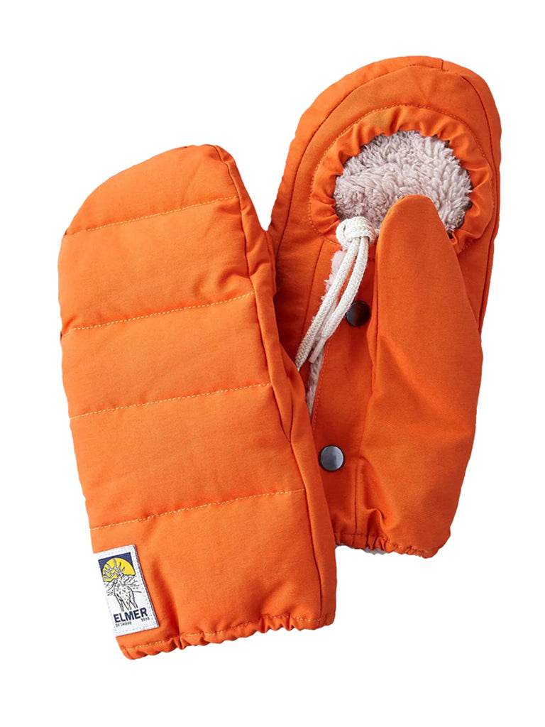 Elmer Cover Down Mittens in Orange