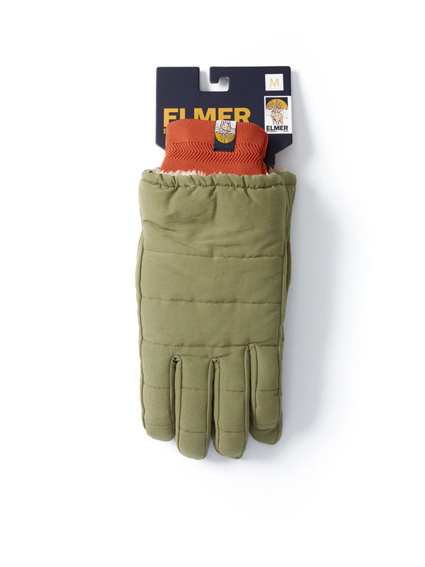 Elmer Joh Knit Cuff Gloves in Khaki