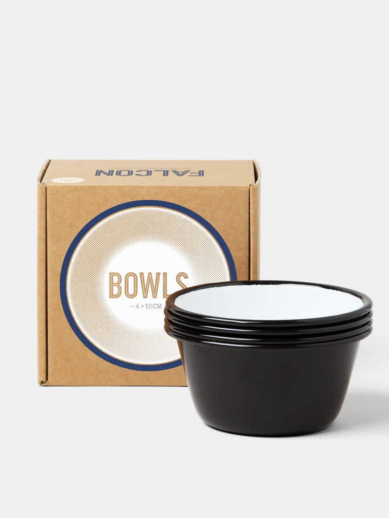 Bowls Set in Coal Black