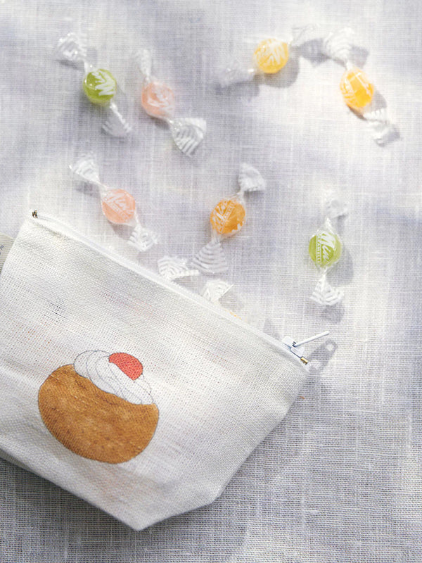 Fog Linen Work Isabelle Boinot Pouch in Sweet Time