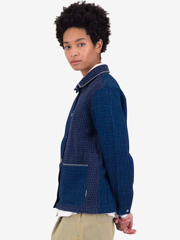 Folk Assembly Jacket in Indigo Waffle