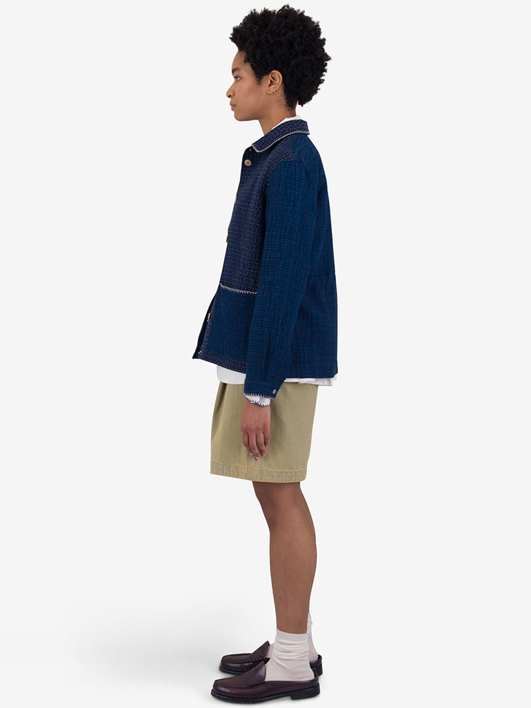 Folk Assembly Jacket in Indigo Waffle