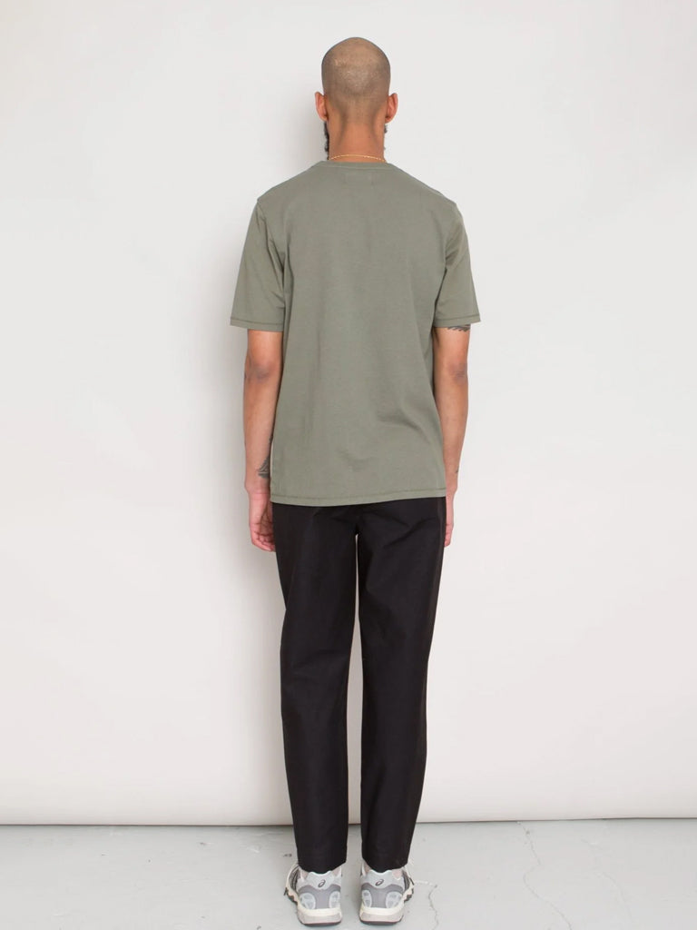 Folk Assembly Pant in Soft Black Linear Texture