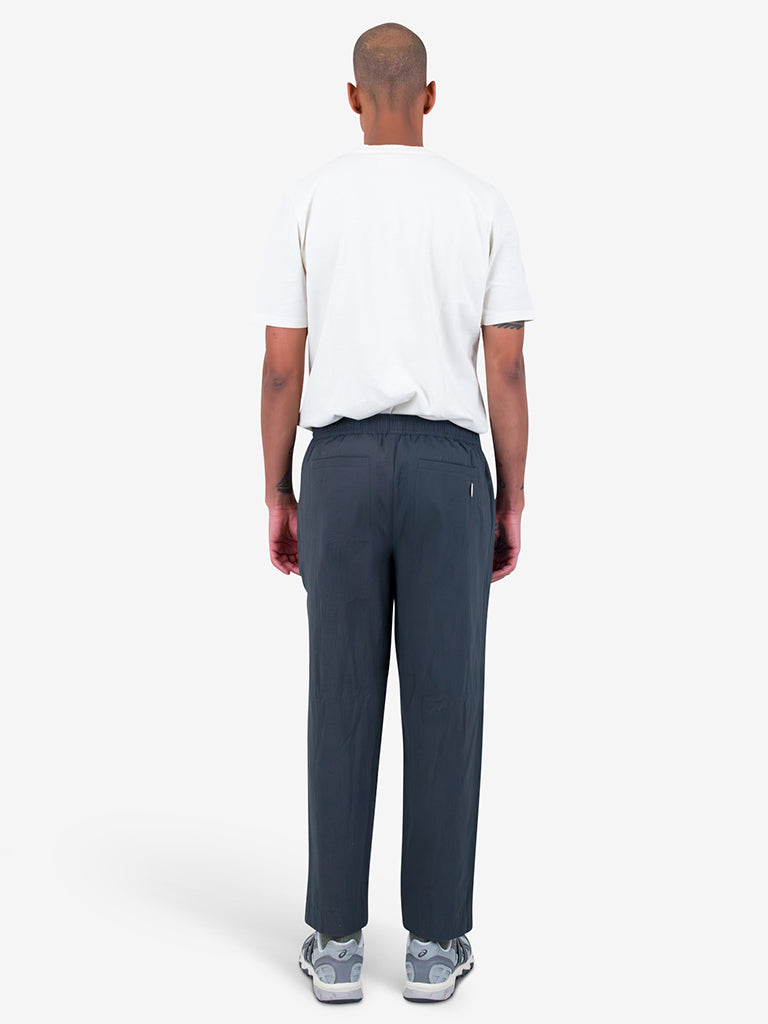 Folk Assembly Trouser in Navy Mini Stripe