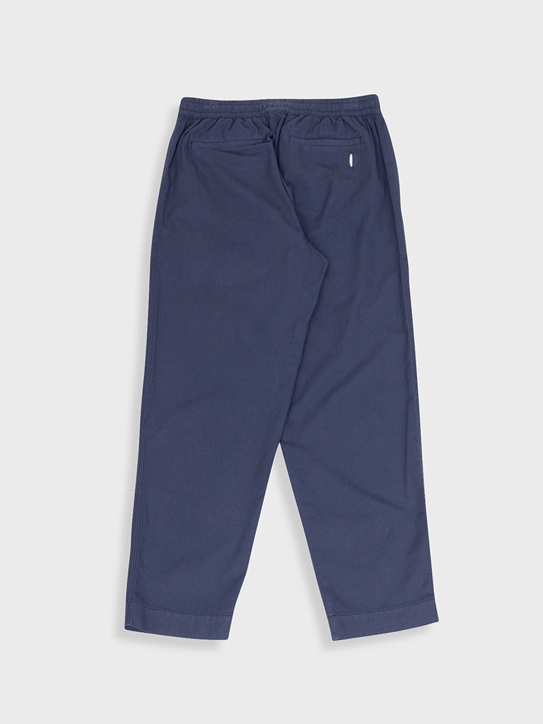 Folk Assembly Trouser in Navy Mini Stripe