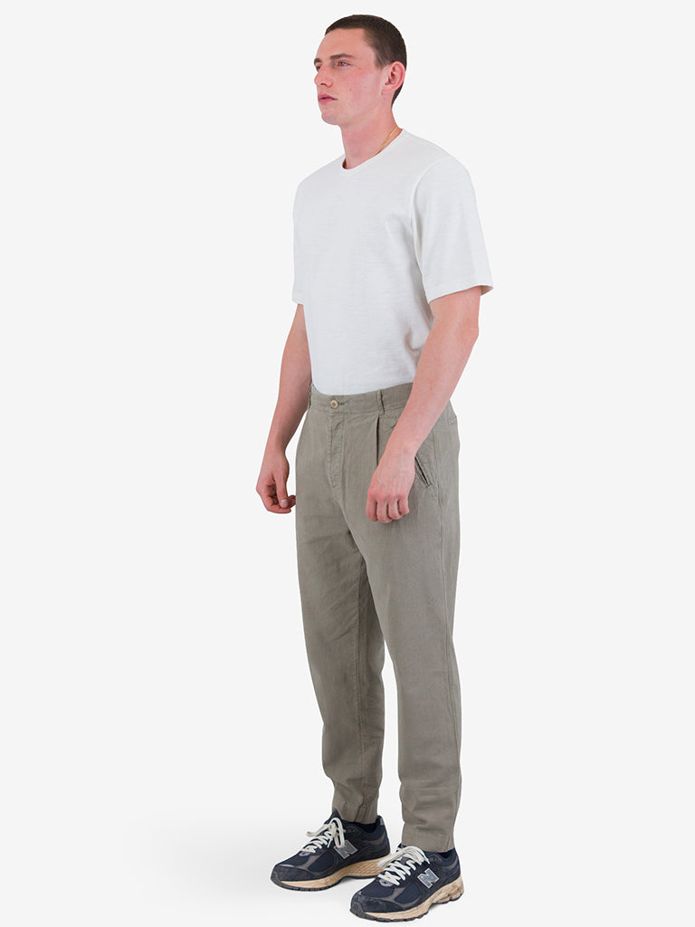 Folk Assembly Trouser in Sage Cotton Linen