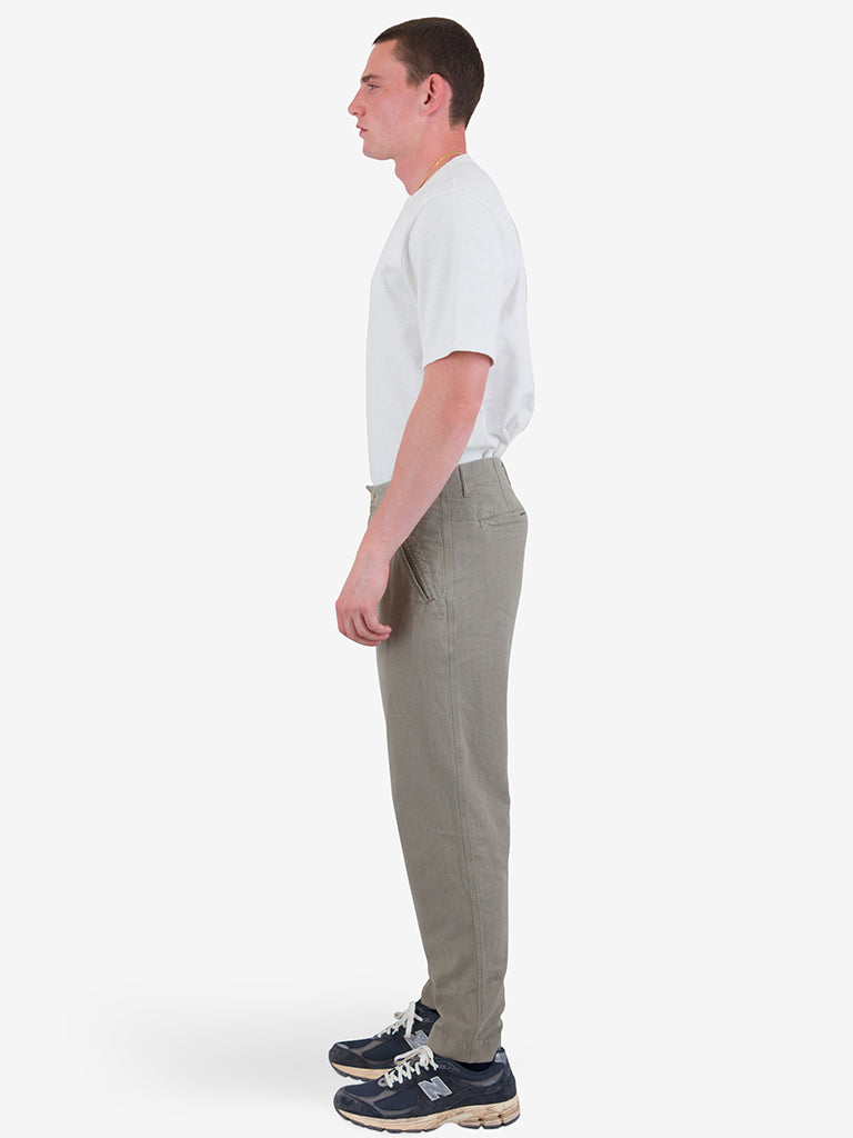 Folk Assembly Trouser in Sage Cotton Linen