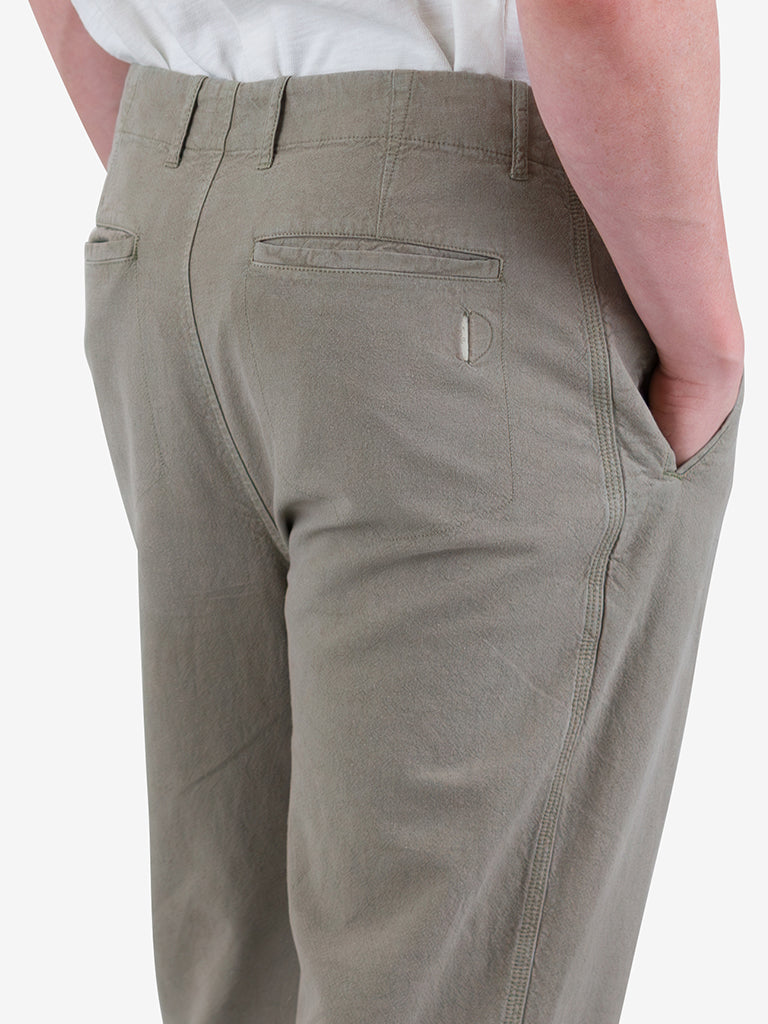 Folk Assembly Trouser in Sage Cotton Linen