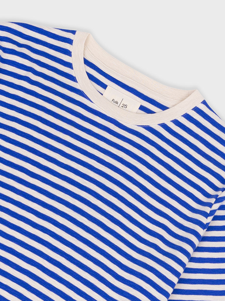 Folk Classic Stripe Tee in Ultra Violet