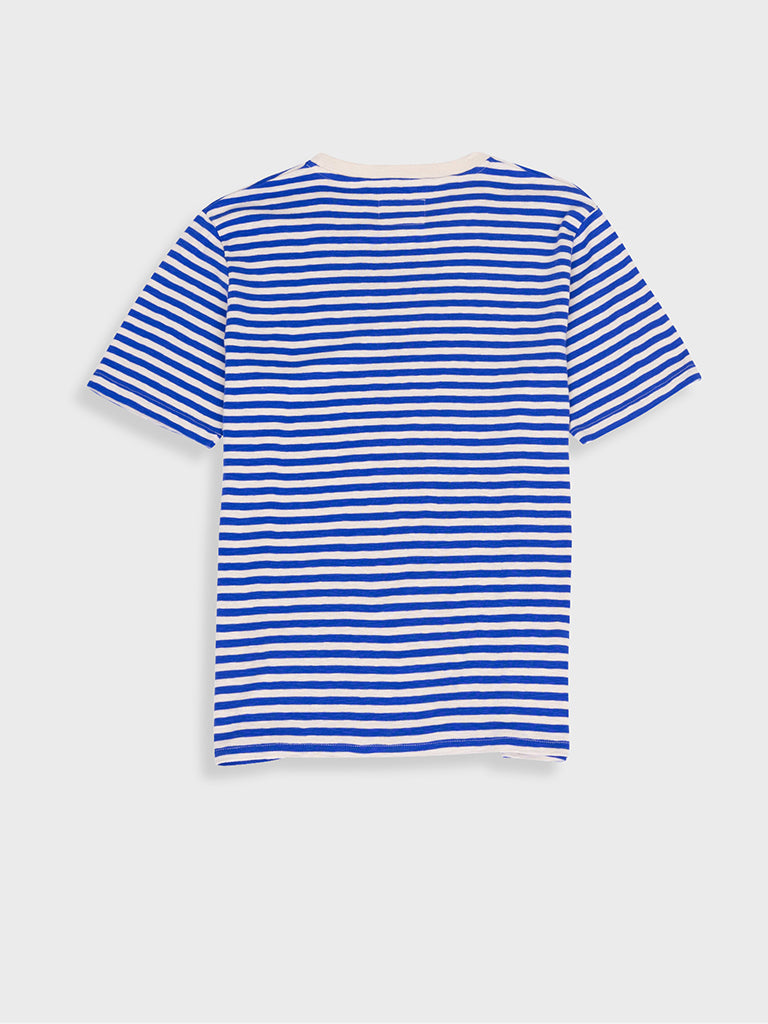 Folk Classic Stripe Tee in Ultra Violet