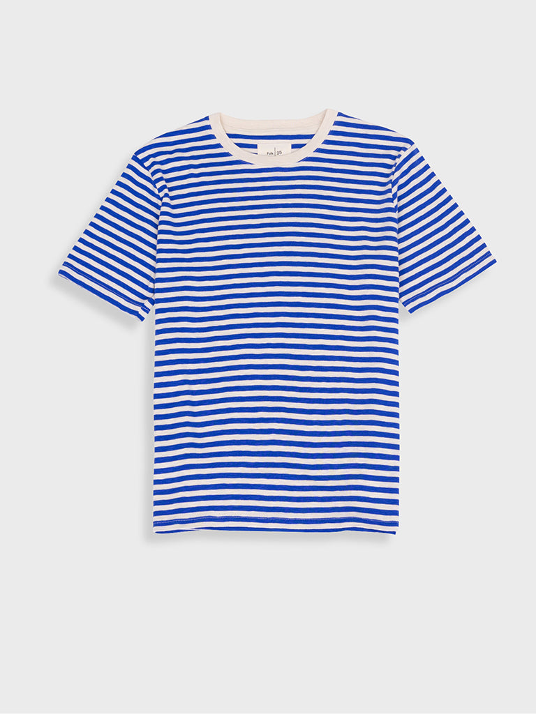 Folk Classic Stripe Tee in Ultra Violet