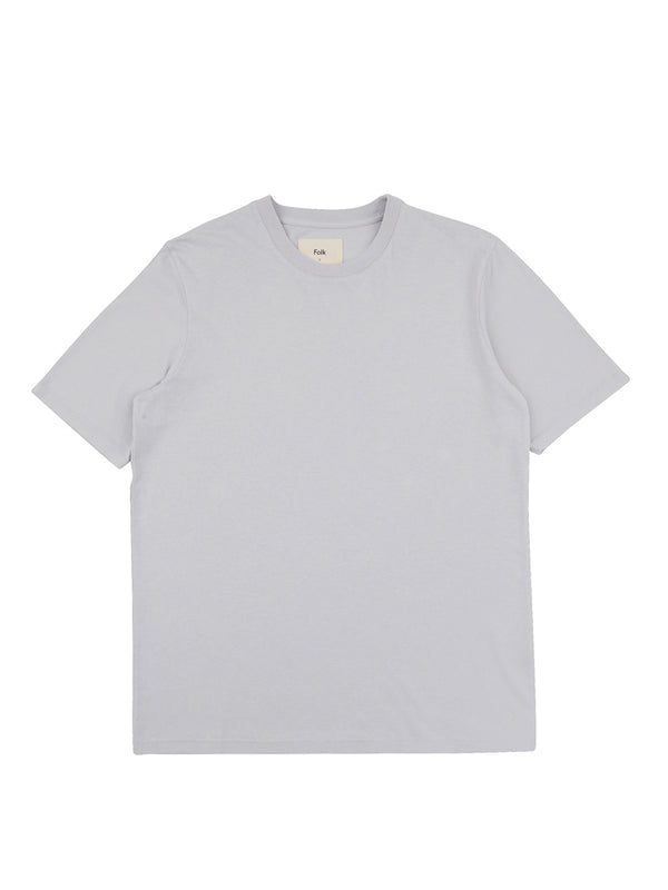 Folk Contrast Sleeve T-Shirt in Mist