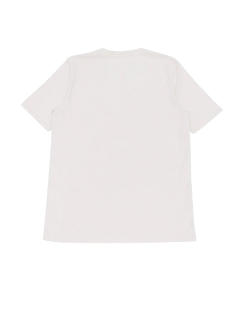 Folk Contrast Sleeve Tee in Ecru