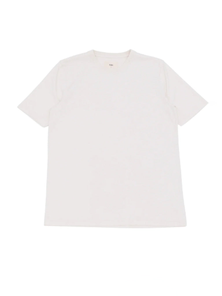 Folk Contrast Sleeve Tee in Ecru