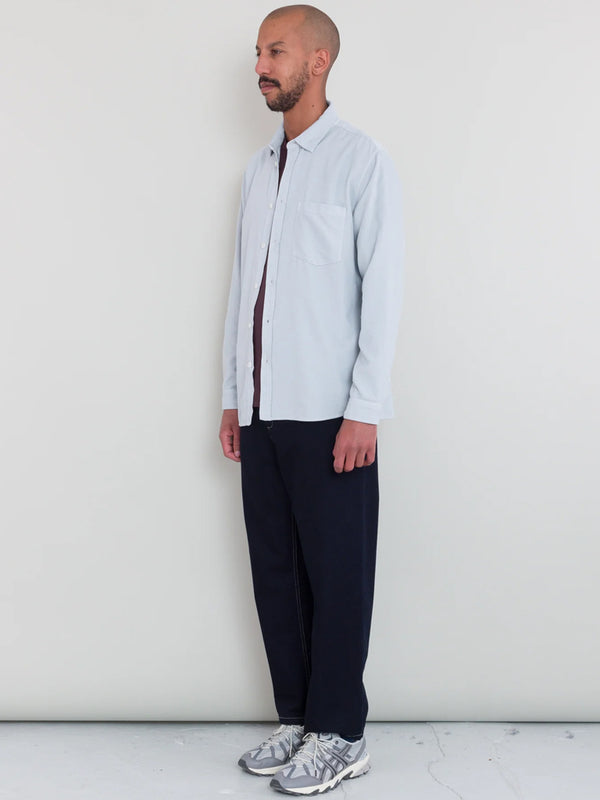 Folk Direction Babycord Shirt in Ice Blue