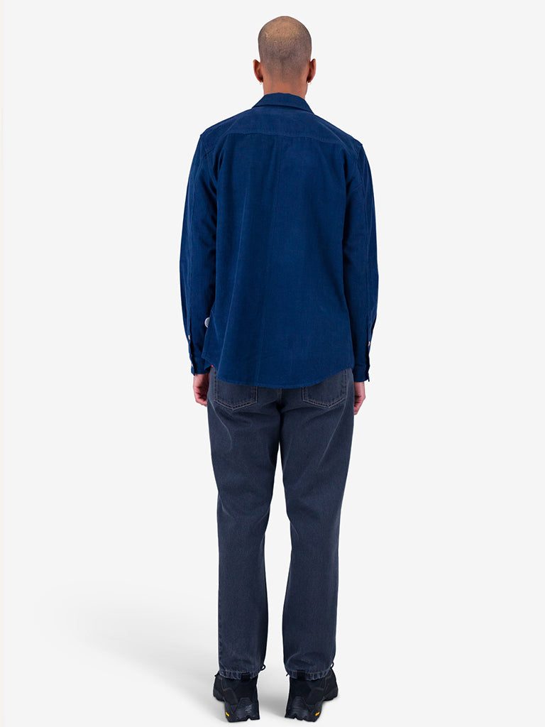Folk Direction Babycord Shirt in Washed Ink
