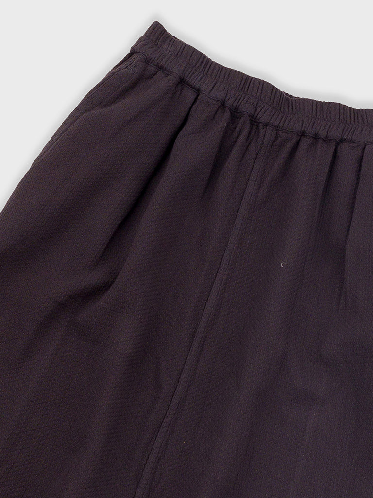 Folk Full Seam Skirt in Black Basketweave