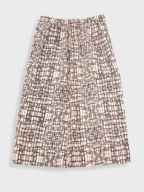 Folk Full Seam Skirt in Maze Print