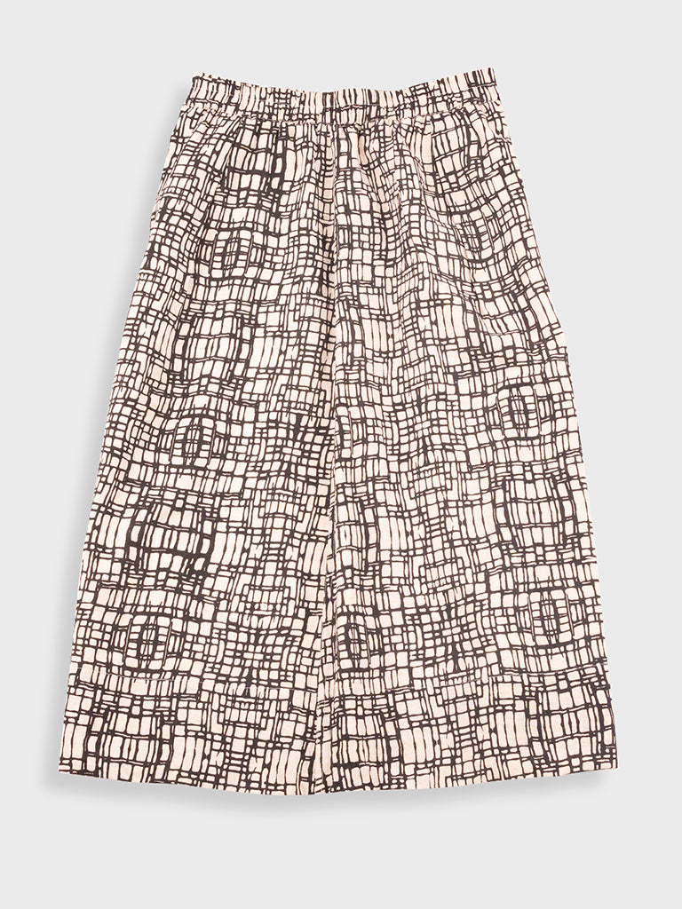 Folk Full Seam Skirt in Maze Print