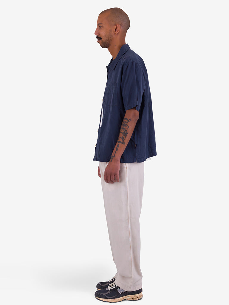 Folk Gabe Shirt in Navy