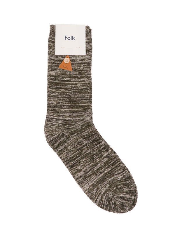 Folk Melange Sock in Forest Mix