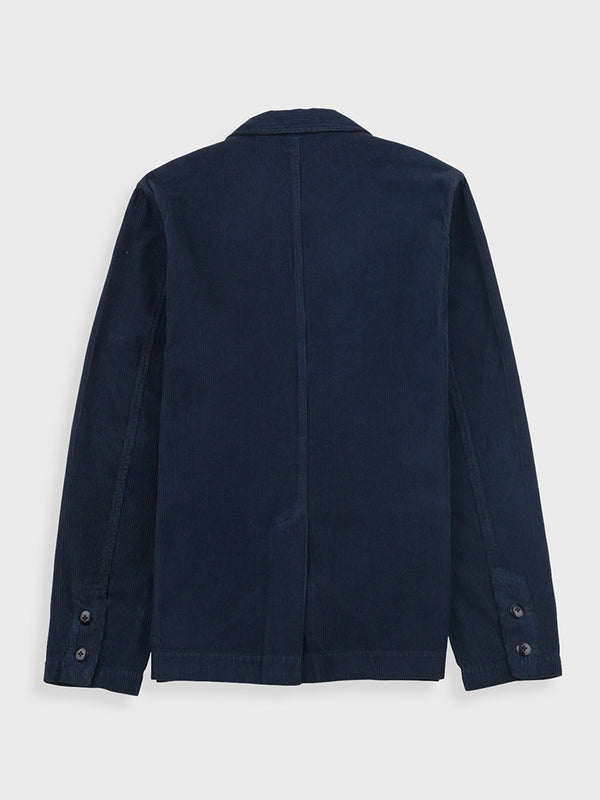 Folk Patch Jacket in Navy Cord