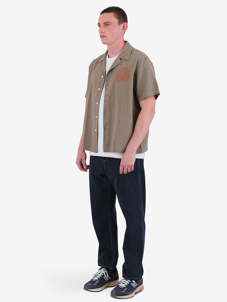 Folk Relaxed Soft Collar Shirt in Sage