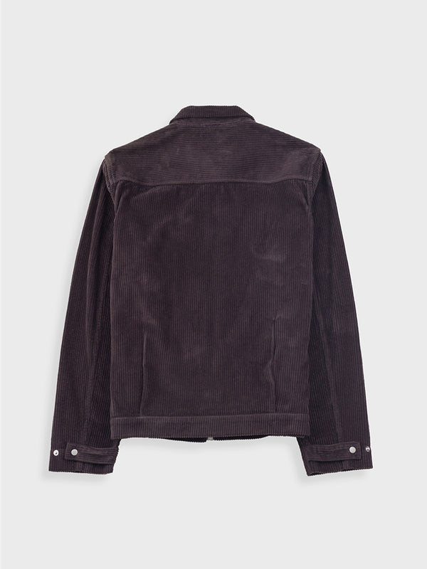 Folk Signal Blouson in Black Grape Cord