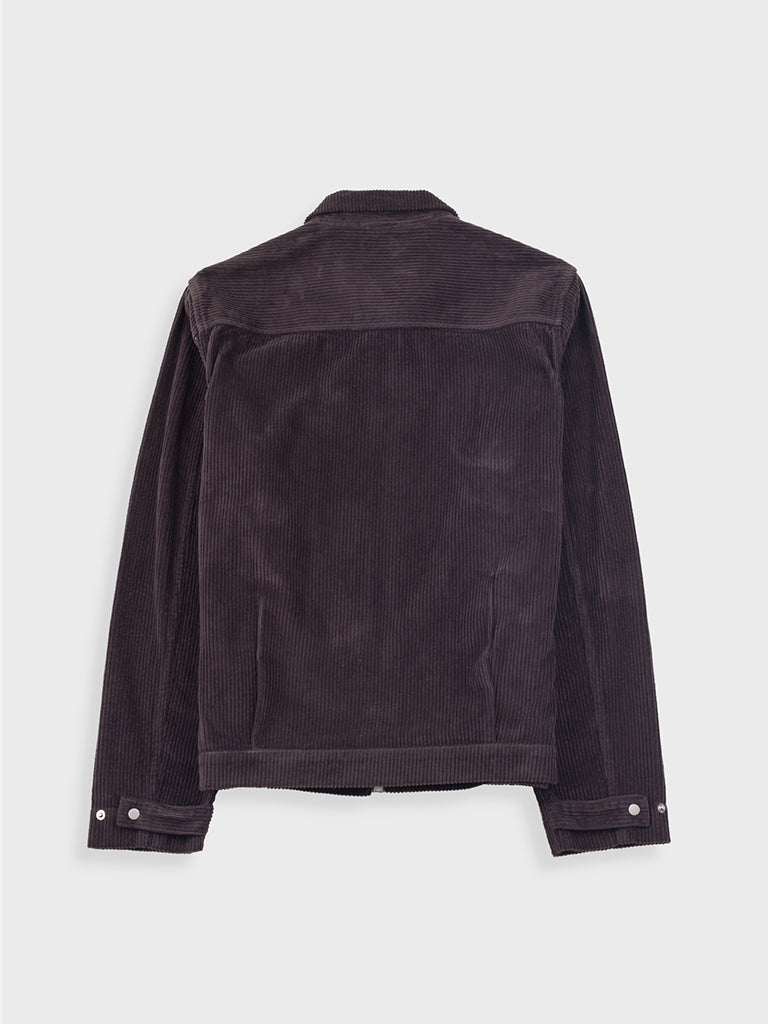 Folk Signal Blouson in Black Grape Cord