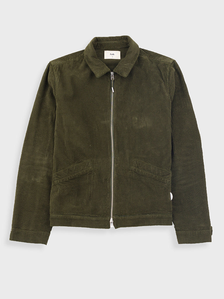 Folk Signal Blouson in Olive Cord