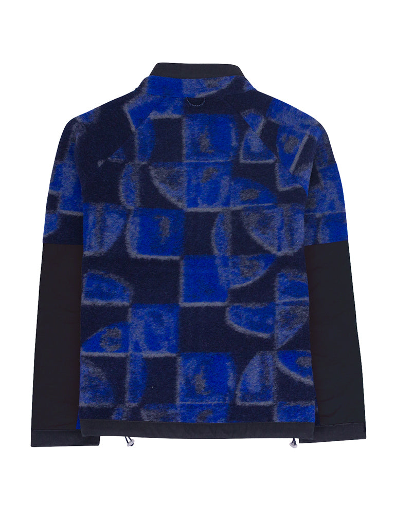 Folk Signal Fleece in Blue Multi