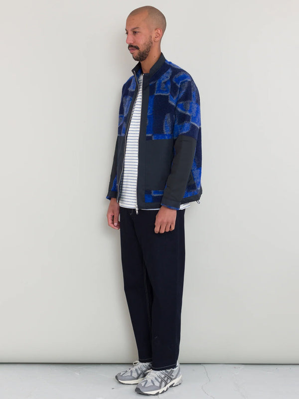 Folk Signal Fleece in Blue Multi