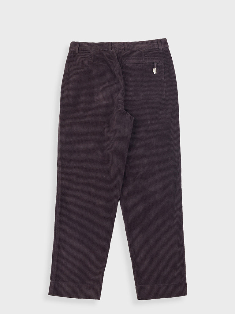 Folk Signal Pant in Black Grape Cord