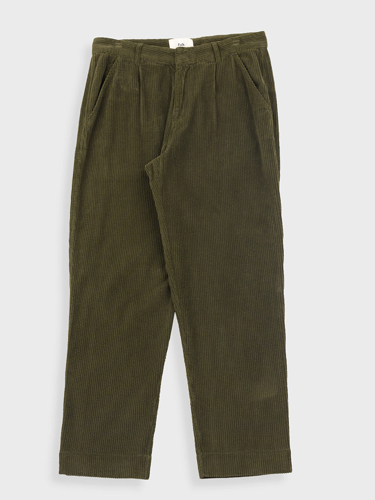 Folk Signal Pant in Olive Cord