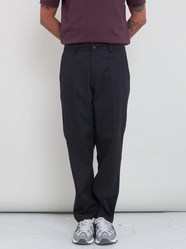 Folk Slim Leg Trouser in Black