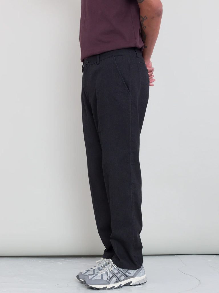 Folk Slim Leg Trouser in Black