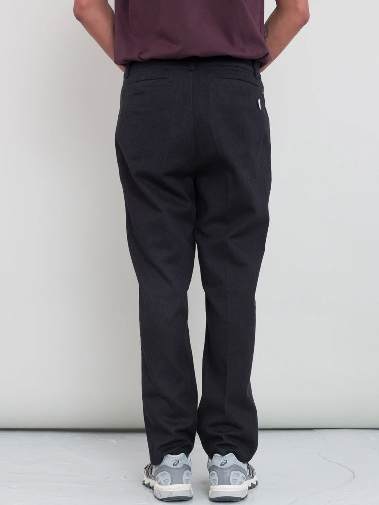 Folk Slim Leg Trouser in Black