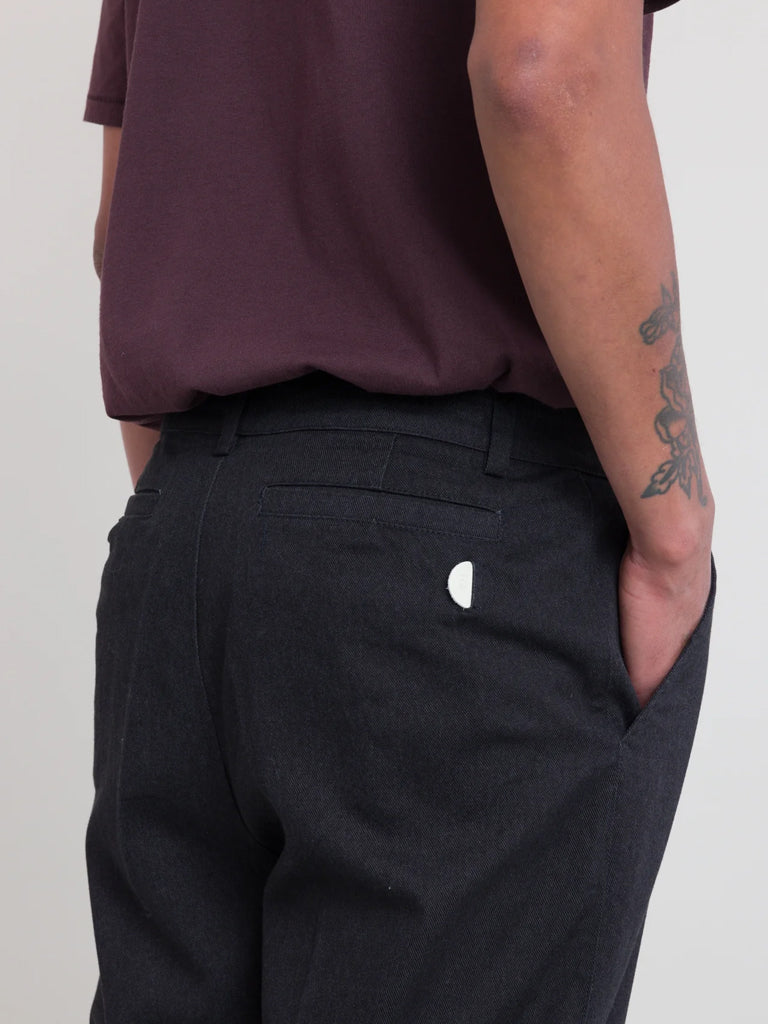 Folk Slim Leg Trouser in Black