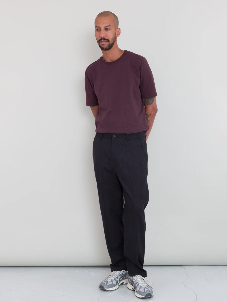 Folk Slim Leg Trouser in Black