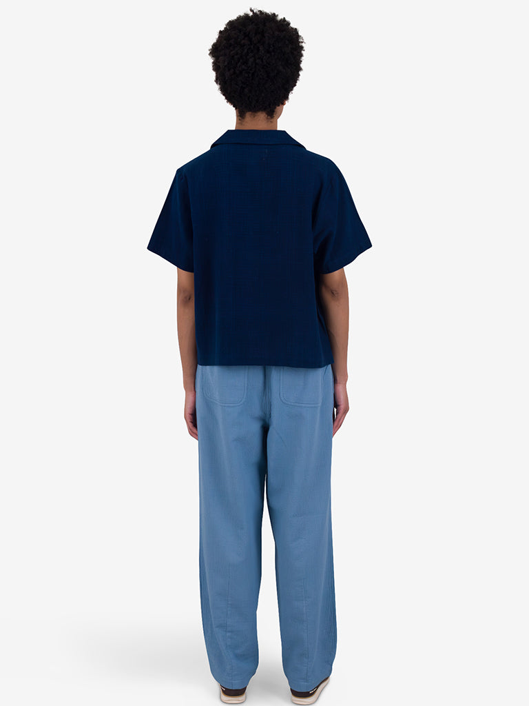 Folk Soft Collar Shirt in Indigo