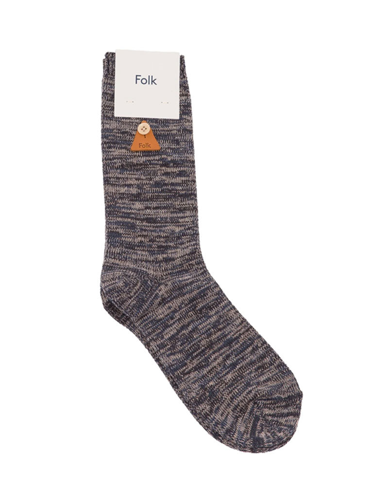 Folk Melange Sock in Midnight Mix