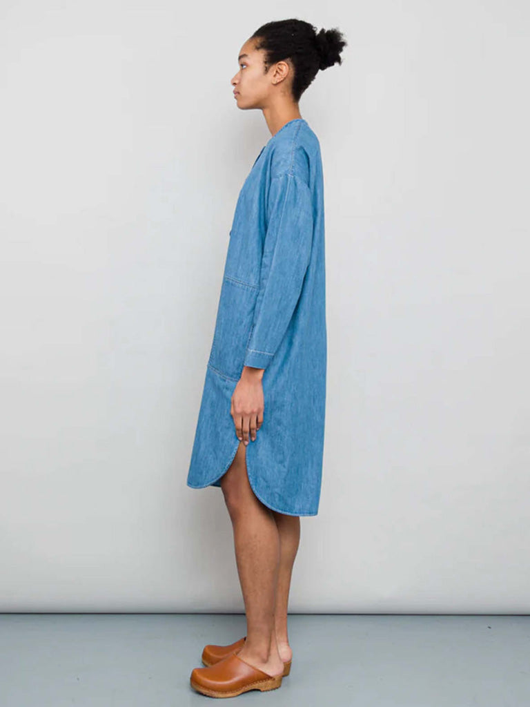 Folk Stack Denim Dress