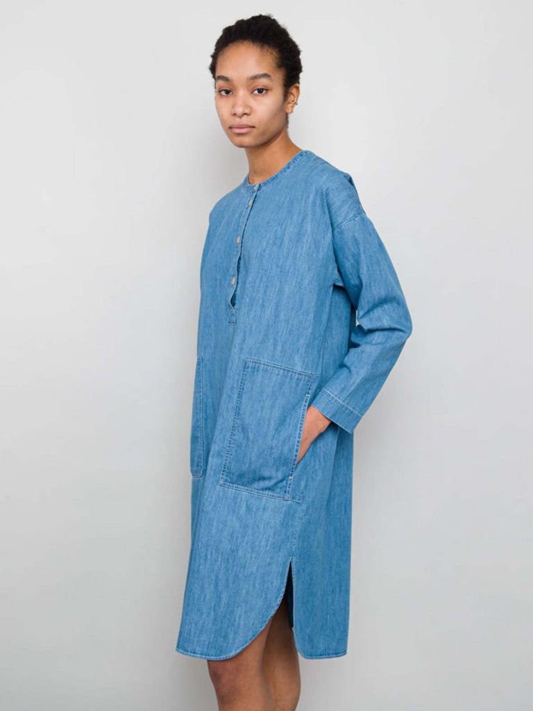 Folk Stack Denim Dress