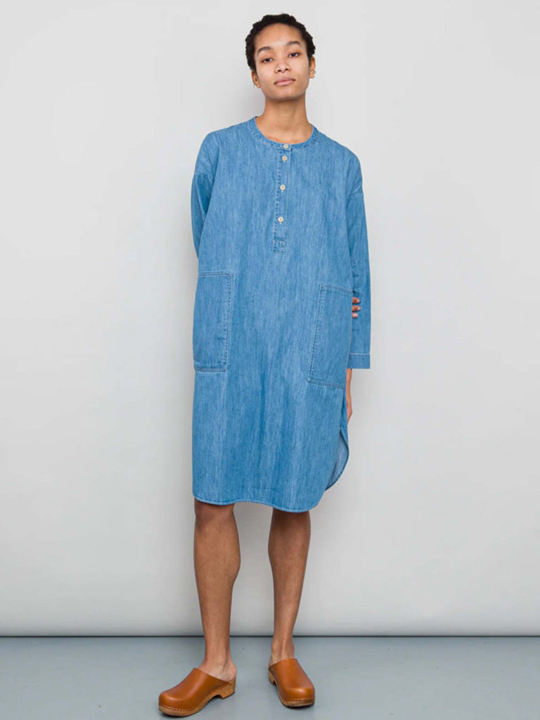 Folk Stack Denim Dress