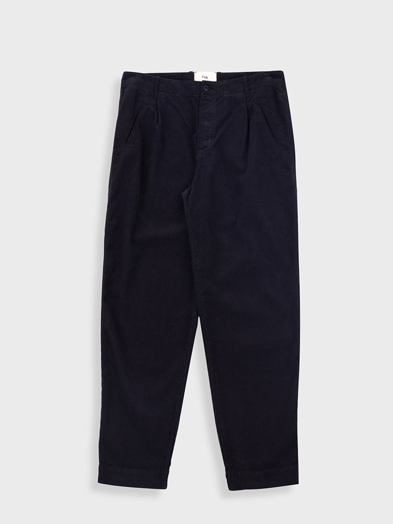 Folk Assembly Pant in Black Cord