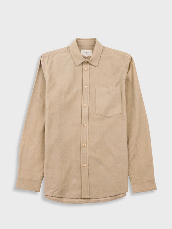 Folk Direction Babycord Shirt in Soft Brown