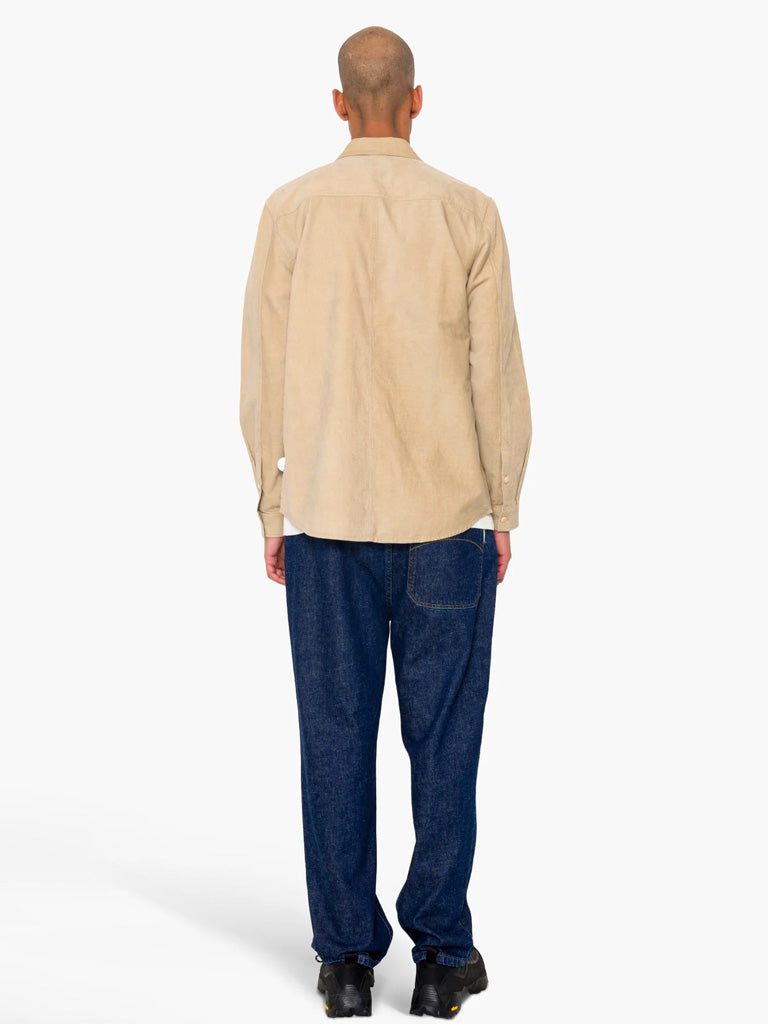 Folk Direction Babycord Shirt in Soft Brown