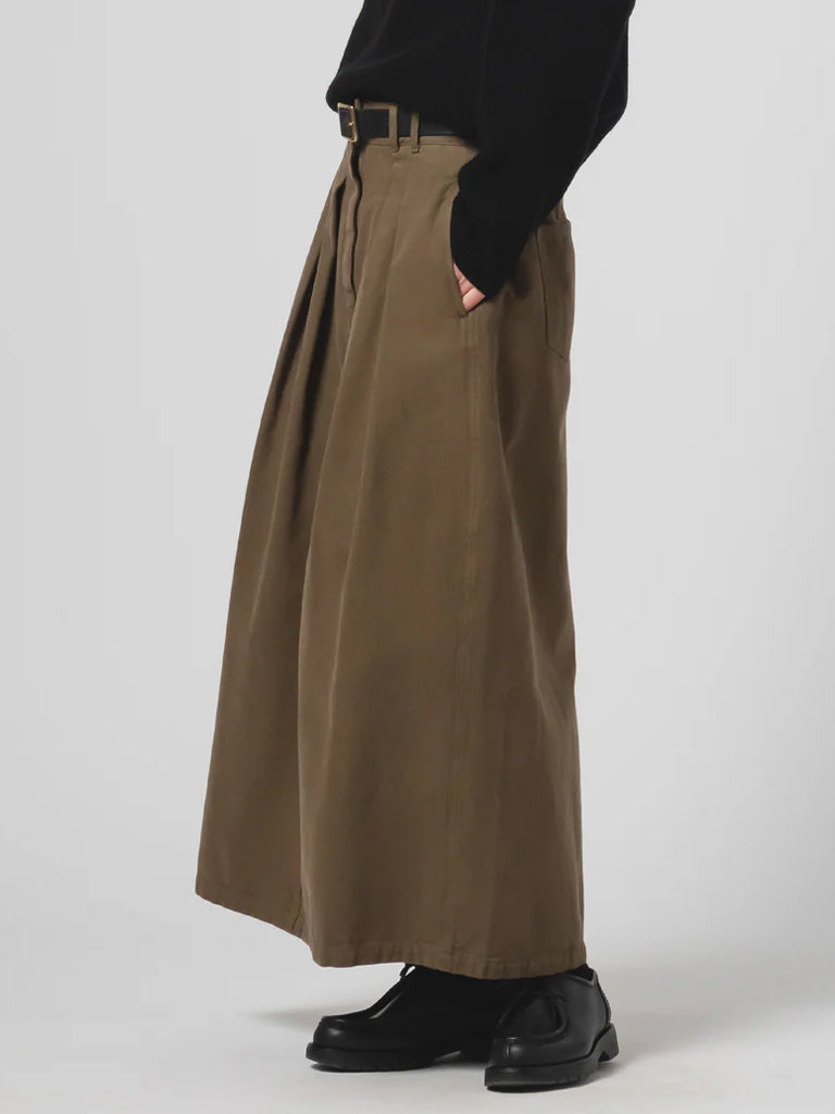 Girls of Dust Bulb Skirt in Fossil Green